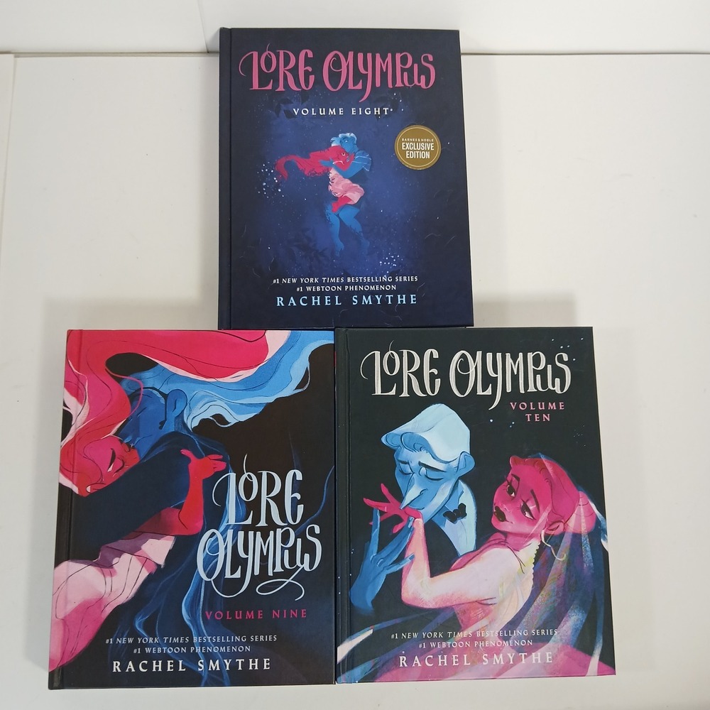 Lore Olympus Vol 8, 9, 10 Rachel Smythe Hardcover Set Webtoon Graphic Novel